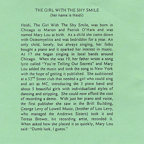 The Girl With the Shy Smile