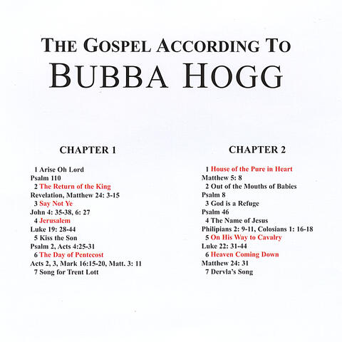 The Gospel According to Buubba Hogg