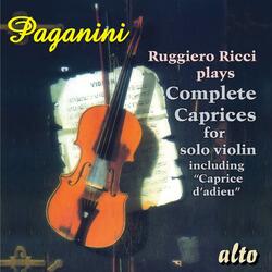 24 Caprices for solo violin: 19. Lento