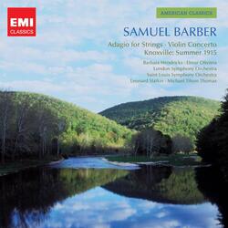 Barber: Violin Concerto, Op. 14: I. Allegro