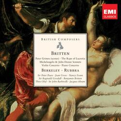 Britten: 7 Sonnets of Michelangelo, Op. 22: No. 2, A che più debb'io mai l'intensa voglia