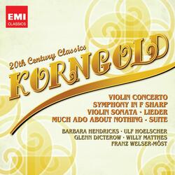 Korngold: Incidental Music to "Much Ado About Nothing", Op. 11: Hornpipe