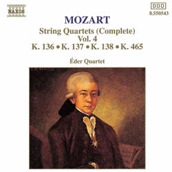 String Quartet No. 19 in C major, K. 465, "Dissonance" | IV. Allegro molto [Mozart]