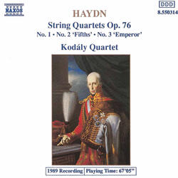String Quartet No. 61 in D minor, Op. 76, No. 2, Hob.III:76, "Fifths" | IV. Vivace assai [Haydn]