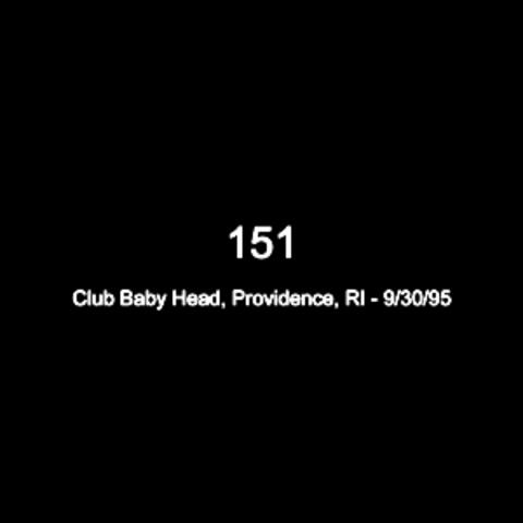 Club Baby Head Providence, Ri 09-30-95