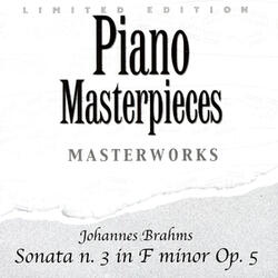Sonata N. 3 In F Minor Op. 5: Finale: Allegro Moderato