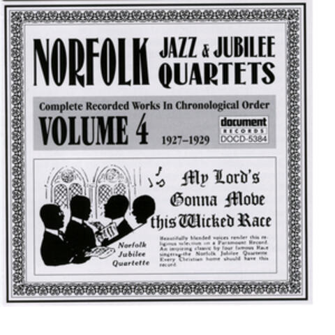 Norfolk Jazz And Jubilee Quartet Vol. 4 (1927-1929)
