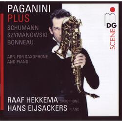 Etude concertante sur une theme de Paganini Op. 10,6 for saxophon solo