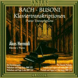Orgel Choralvorspiele: Andante Mesto BWV 637