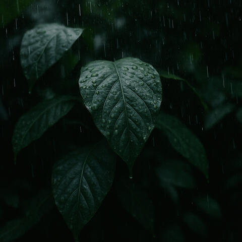 24Hr Rain: Rain on Leaves