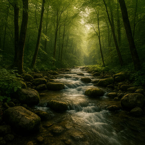 25 Soothing Sounds From The Woodlands: Gentle Stream Sleep