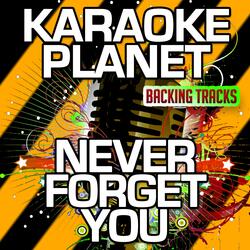 Never Forget You (Karaoke Version)