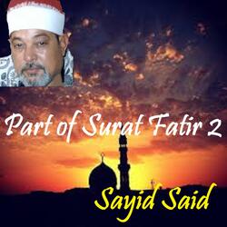 Part of Surat Fatir 2