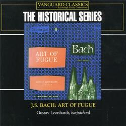 Art of Fugue, BWV 1080: Unfinished Fugue, on BACH (Gr. XIX, D. XX)