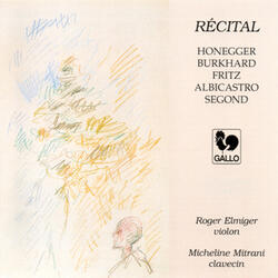 Sonatine for Violin & Piano (Harpsichord), Op. 45: II. Poco adagio