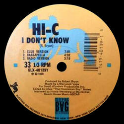 I Don't Know (Club Version)
