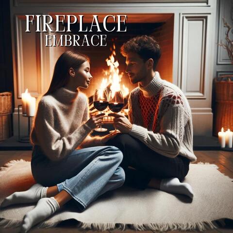 Fireplace Embrace: Cozy Romantic Background