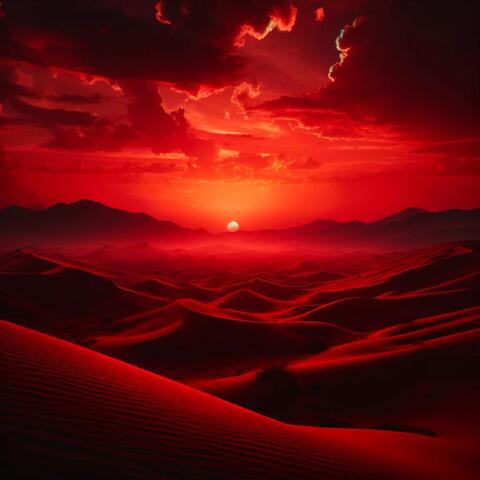 Arabian Sunset: Red Sun, Oriental Music, Arabic Vibe