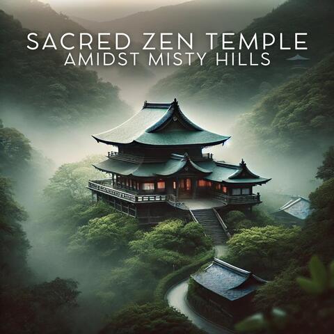 Sacred Zen Temple Amidst Misty Hills