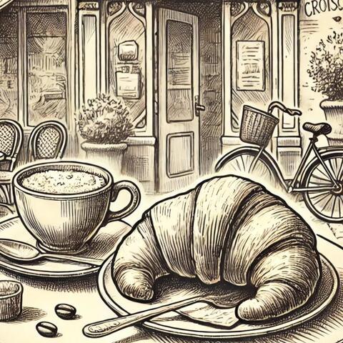 Morning Croissant and Coffee