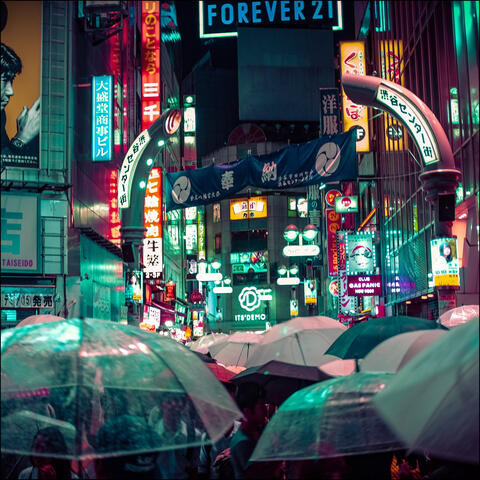 Rainy Night Reflections