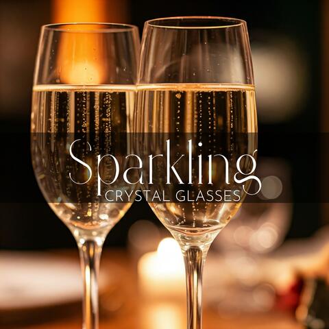 Sparkling Crystal Glasses: Romantic Dining Atmosphere