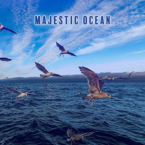 Majestic Ocean: Sounds of Soothing Water and Waves, Singing Seagulls with Soft Instrumental Melodies