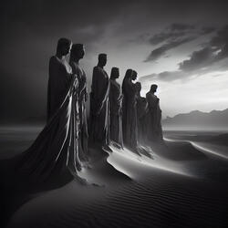 Eternal Portraits In the Fading Desert Light