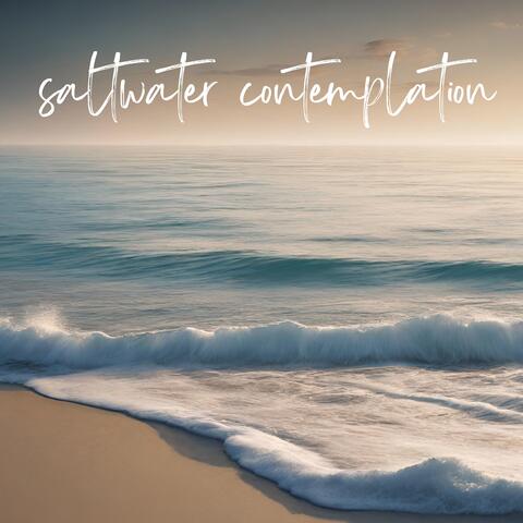 saltwater contemplation: meditate with calm sea waves