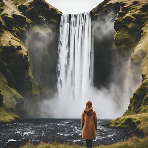 Cascading Calm: Zen Water Reflections for Relaxation and Meditation