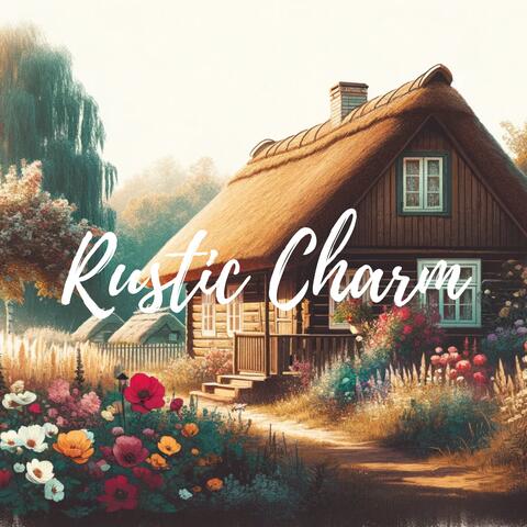 Rustic Charm: Cozy Countryside Cottage with a Thatched Roof and Blooming Flowers