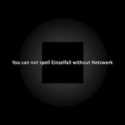 You Can Not Spell Einzelfall Without Netzwerk