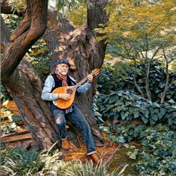 Theo in the Apple Tree