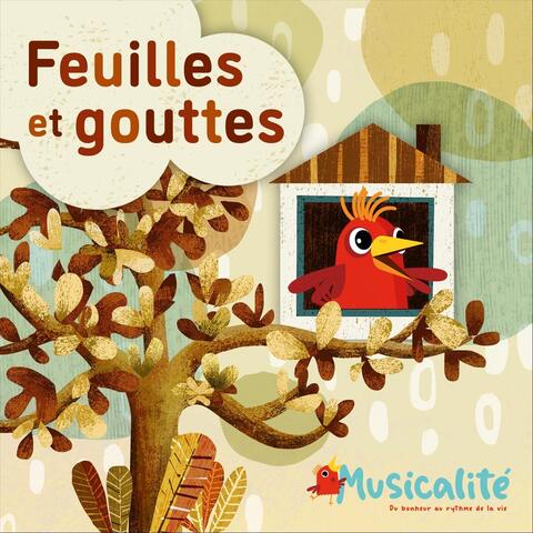 Feuilles et gouttes