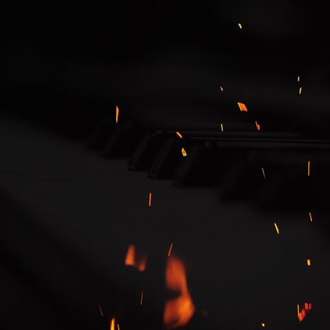 Fireplace and Wine on Two Pianos