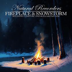 Crackling Fireplace And Snow Storm