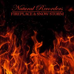 Fireplace & Snow Storm: Snow Fall and Fire Cracking
