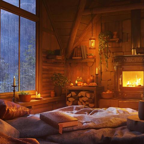Instantly Fall Asleep With Rain Sounds At Night in a Rustic Cabin