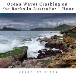 Ocean Waves Crashing on the Rocks in Australia: One Hour