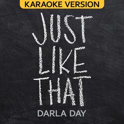 Just Like That (Karaoke Version with Backing Vocals)