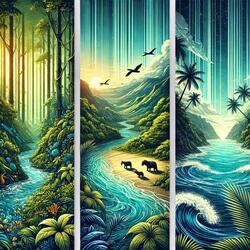 Summer Waterfall Serenity / Relaxing Waters