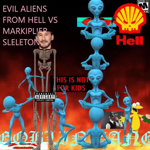 Evil Aliens from Hell vs Markipliar Skeleton