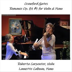 Gates: Romance Op. 81, No. 1 for Violin & Piano