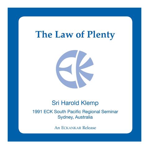 The Law of Plenty