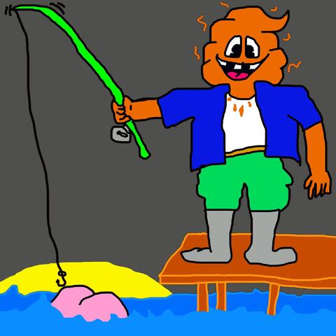 Fishy Fart Mooning Poop Fisher