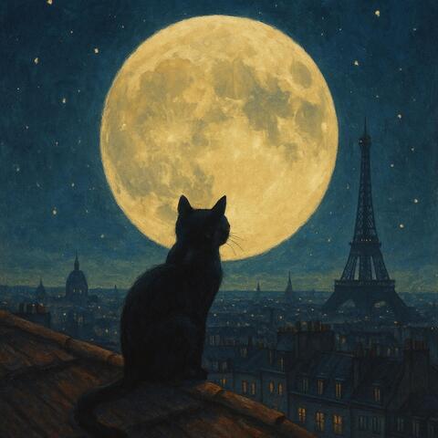 Gato Bajo La Luna