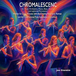 Chromalescenc for Flute Orchestra, Piano, Bass and Drums