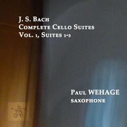 Cello Suite No. 1 in G Major, BWV 1007: I. Prélude (Arr. for Alto Saxophone by Paul Wehage)