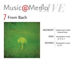 Fugue in E-Flat Major, BWV 876 (String Quartet No. 7, K. 405) [Live]