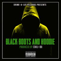 Black Boots and Hoodie